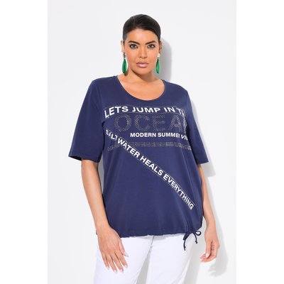 T-shirt à message, cordon à nouer à la base ULLA POPKEN