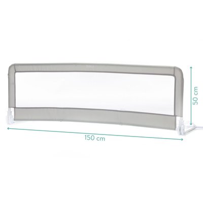 Barrière de lit bébé 50x150 cm Emma gris FILLIKID