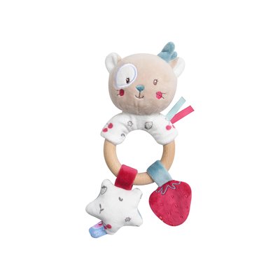 Hochet d'eveil chat velours doux SUCRE D'ORGE