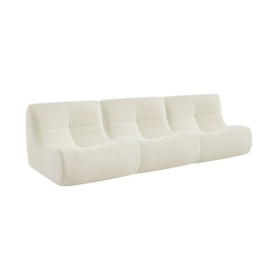 Chauffeuse modulable 1 place bouclette texturée (lot de 3) SOKOL SWEEEK