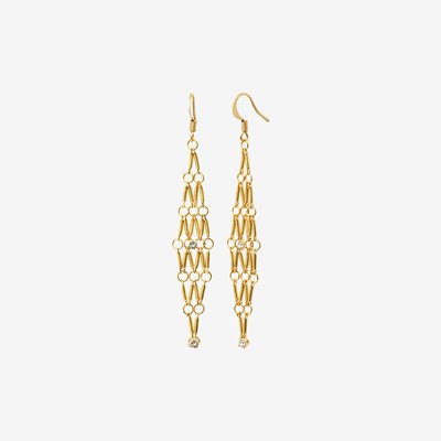 Boucles d'oreilles dorées à l'or fin BARBARA CAROLINE NAJMAN