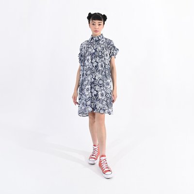 Vestido estilo camisa de mangas curtas LILI SIDONIO