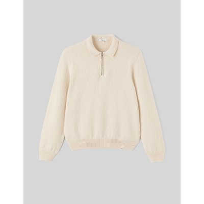 Pull col polo zippé BZB