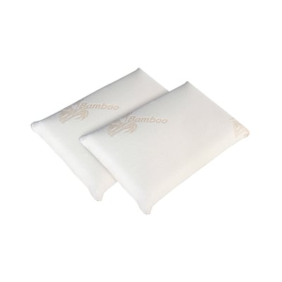 Lot de 2 oreillers Mémoire de forme BAMBOO OLYMPE LITERIE
