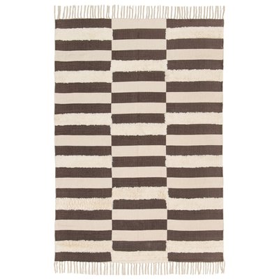 Tapis tufté 100% coton EBONY AFK LIVING