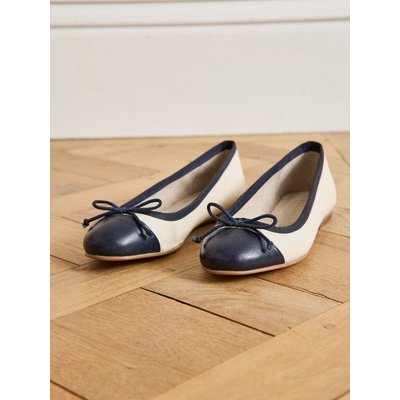 Ballerines bicolores cuir CYRILLUS