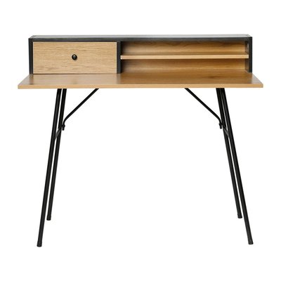 Bureau bois pieds métal DECORATIE
