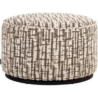 Pouf rond tissu  design contemporain salon cosy RECOLLECTION