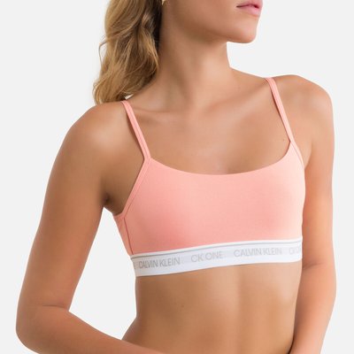 Brassière imprimée à fines bretelles CALVIN KLEIN