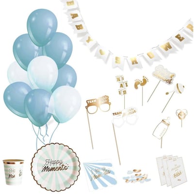 Kit décoration pour baby shower 46 pièces CMP