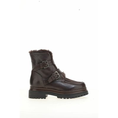 Boots fourrées en cuir MJUS