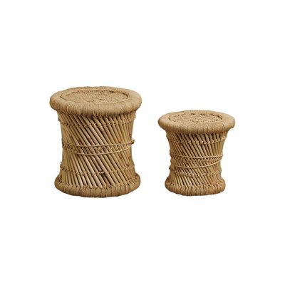 Tabourets en roseau (Lot de 2) AUBRY GASPARD