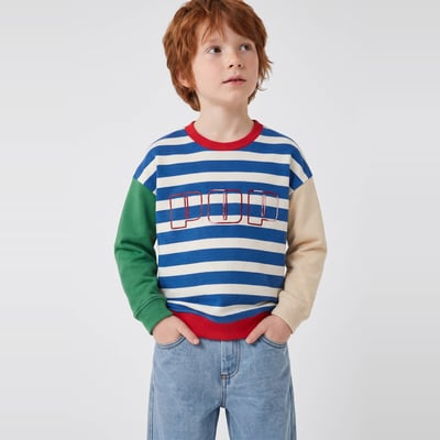Sweat imprimé en coton BIO GOTS MONOPRIX
