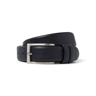 Ceinture homme en cuir grainé - Noir DRAEGER PARIS