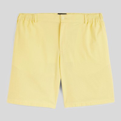 Bermuda élastiqué en coton seersucker MONOPRIX