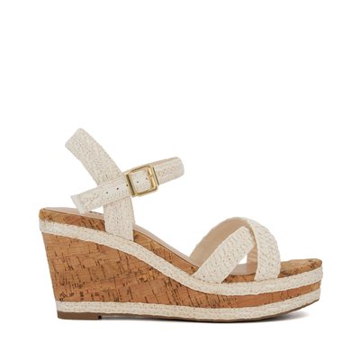 Compensées à brides tressées coupe large - Wide Fit KELISA DUNE LONDON