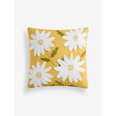 Coussin à marguerites brodées 50 x 50 cm NEXT