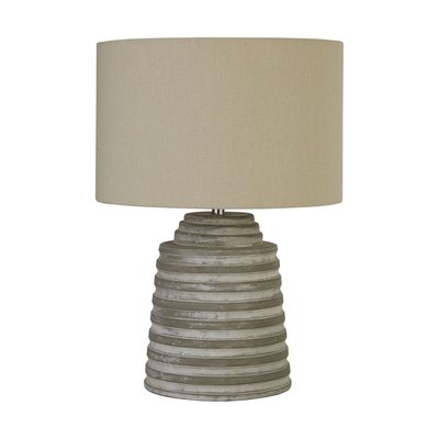 Lampe Cyclone 1x40W E14 Gris Lavé Chrome BOUTICA-DESIGN