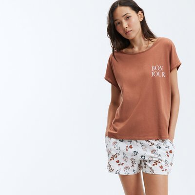 Pyjashort en maille jersey coton LA REDOUTE COLLECTIONS