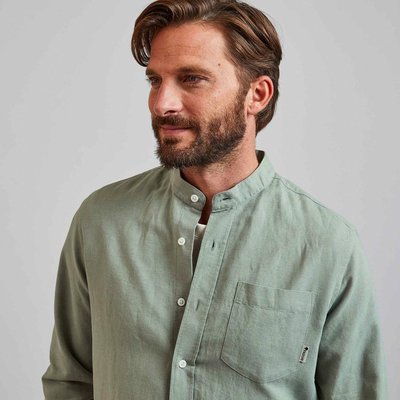 Chemise col mao en lin et coton CHIAVARI FAGUO