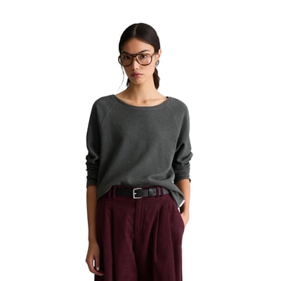 T-shirt long régulier en jersey gaufré doux MARC O’POLO DENIM