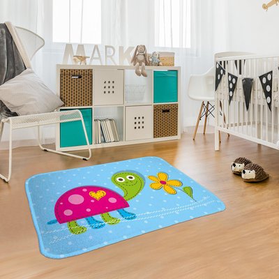 Tapis enfant tissé DOUX TOU UN AMOUR DE TAPIS