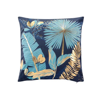 Housse de Coussin Collection Feuilles de prusseor DOUCEUR D'INTÉRIEUR