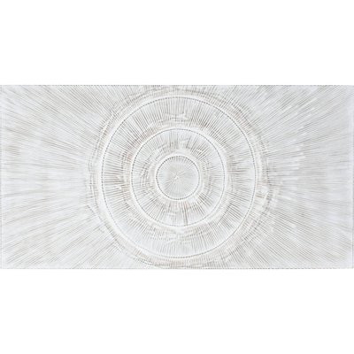 Tête de lit moderne  décapé cercles design en MDF RECOLLECTION