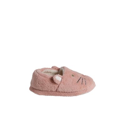 Chaussons esprit peluche enfant chat VERTBAUDET
