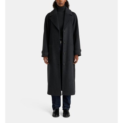 Manteau Long Kangai Laine Mélangée JODHPUR