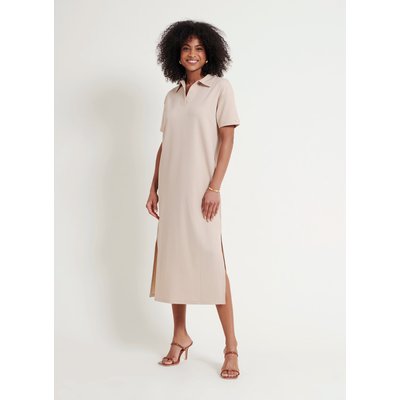 Robe longue côtelée polo CEREN NAF NAF