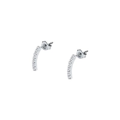 Boucles d'oreilles en céramique et cristal CLEOR
