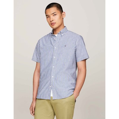 Chemisette en coton lin rayée TOMMY HILFIGER