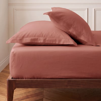 Drap housse en percale de coton bonnet 30 cm SOFT PERCALE SENSEI MAISON