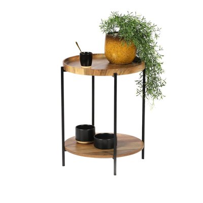 Table d'appoint 2 niveaux JOYA diam 42 DECORATIE