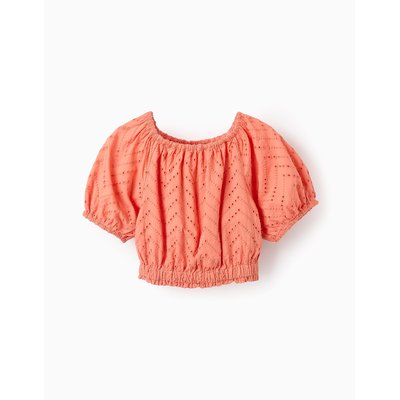 Top en Coton avec Broderie Anglaise ZIPPY
