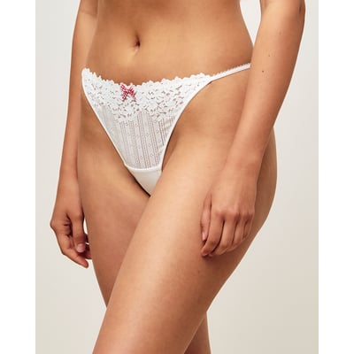 Tanga en dentelle florale et noeud RANCHGIRLIZ UNDIZ
