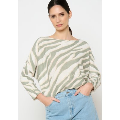 Pull à imprimé zébré LOLALIZA