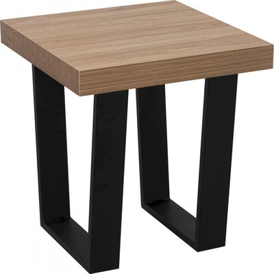 Table d'appoint bois et métal élégance RECOLLECTION