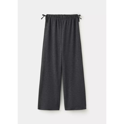 Pantalon wide leg détail nœuds MANGO KIDS