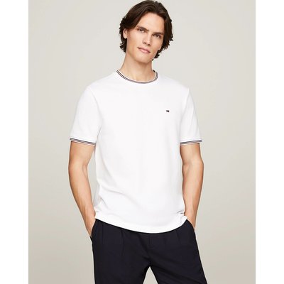 T-Shirt, runder Ausschnitt mit farbiger Bordüre TOMMY HILFIGER