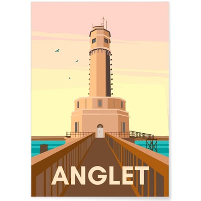 Affiche ville Anglet L'AFFICHERIE