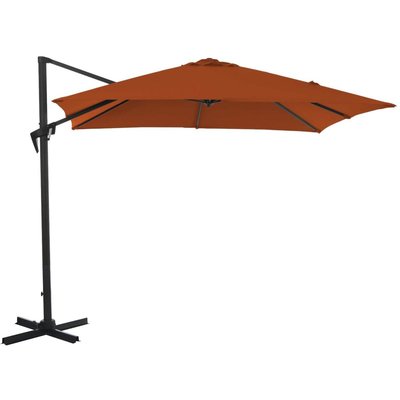Parasol déporté carré en aluminium 2,5x2,5m Roma PROLOISIRS