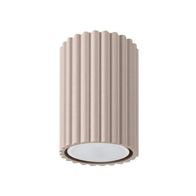 Plafonnier Aluminium Taupe GU10 1 Karbon EDEN