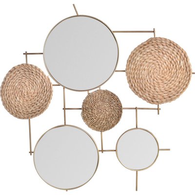 Miroir mural en métal, design élégant RECOLLECTION