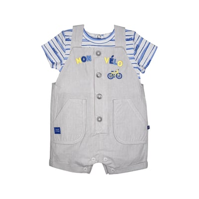 Tshirt salopette ladji court bebe SUCRE D'ORGE