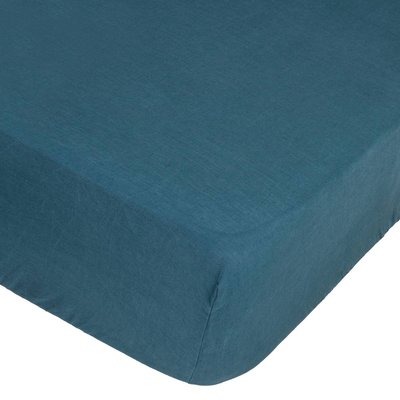 Drap-housse lin lavé LINAH ATMOSPHERA