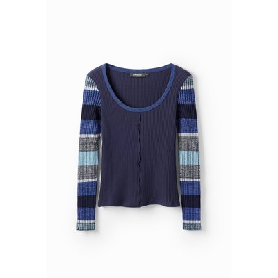T-shirt manches longues rayures DESIGUAL
