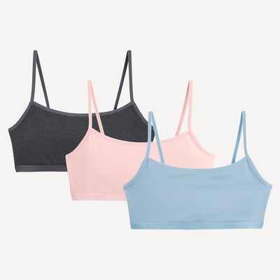 Lot de 3 brassières en coton LA REDOUTE COLLECTIONS
