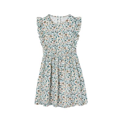 Robe en seersucker à volants VERTBAUDET